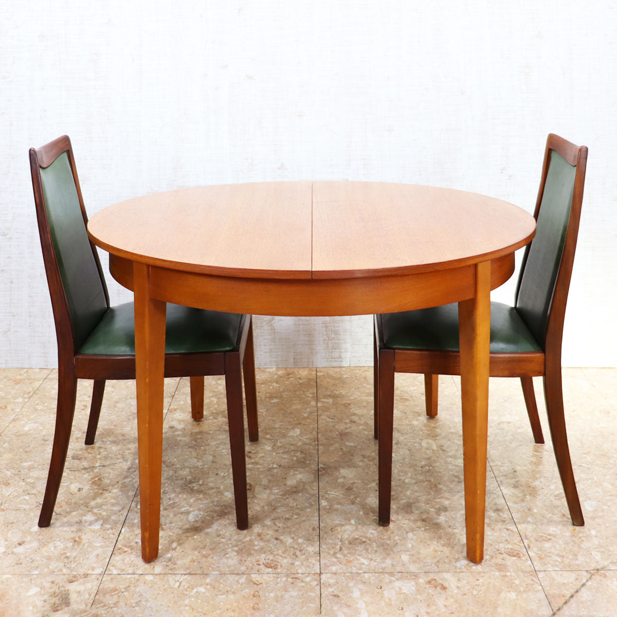 イギリス ヴィンテージ ラウンド ダイニングテーブル エクステンション