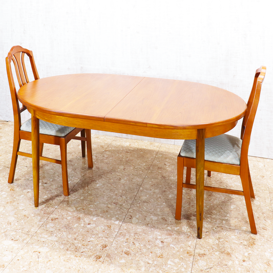 ヴィンテージ家具 ジープラン G-PLAN フレスコ Fresco オーバル ダイニングテーブル エクステンション