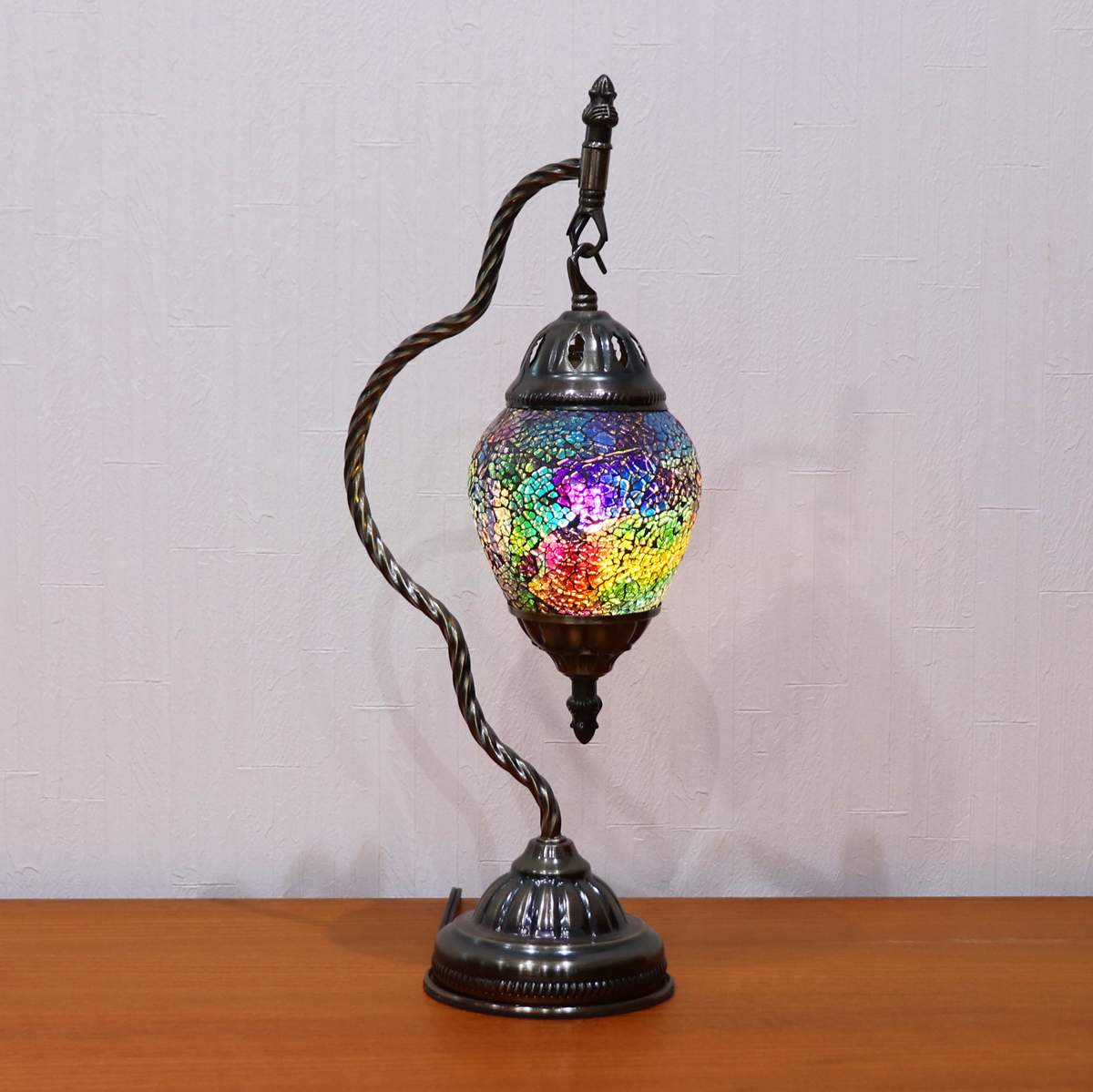 テーブルランプ ハンギングモザイクライト LED照明 パープル – studio MID