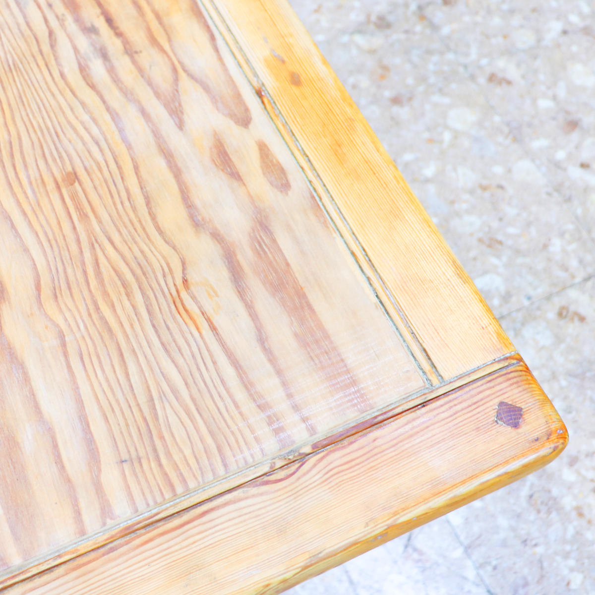 イギリス ヴィンテージ タイルトップ ダイニングテーブル オールドパイン アイアンフレーム