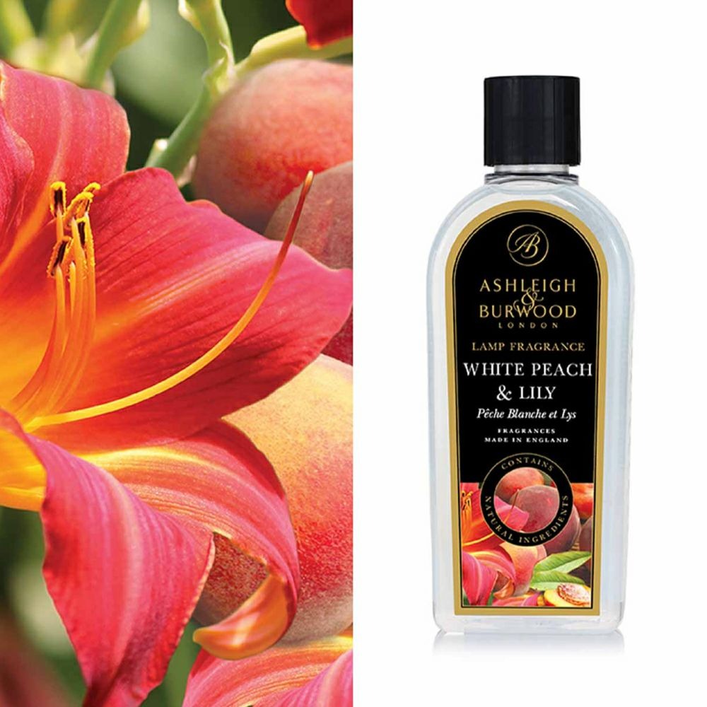 アシュレイ&バーウッド Ashleigh & Burwood フレグランスランプ用オイル ホワイトピーチ＆リリー 500ml