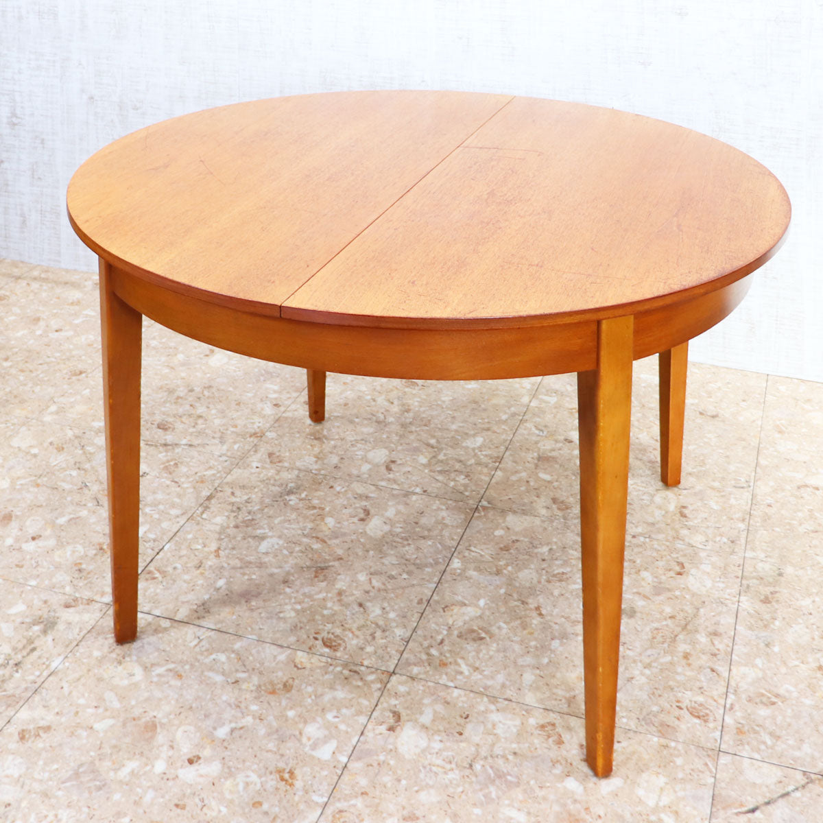 イギリス ヴィンテージ ラウンド ダイニングテーブル エクステンション