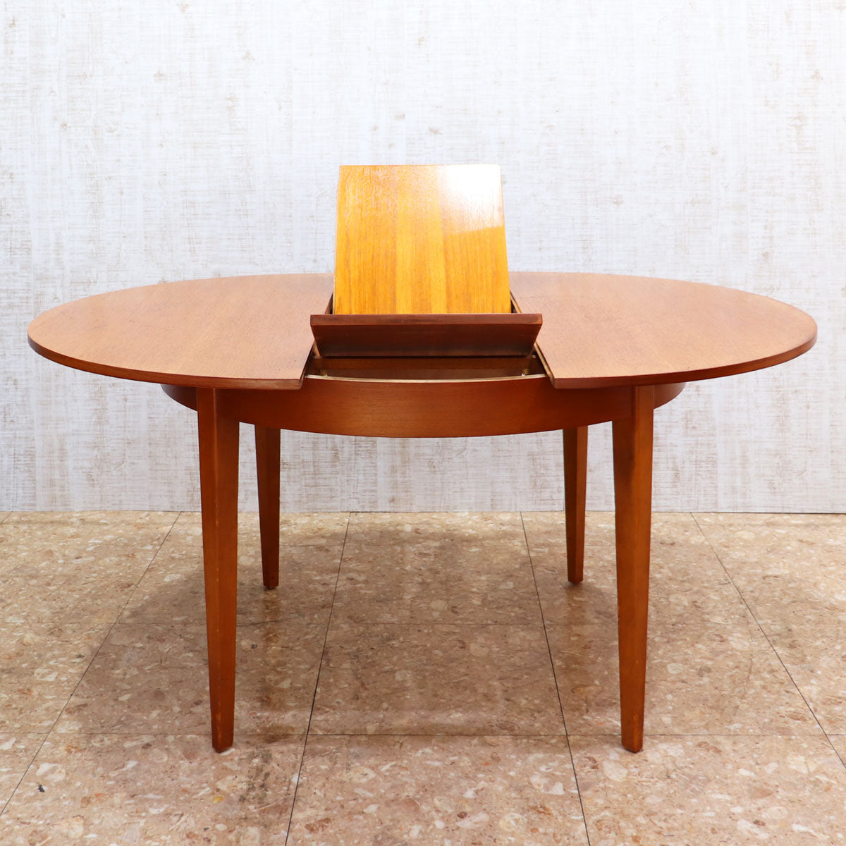 イギリス ヴィンテージ ラウンド ダイニングテーブル エクステンション