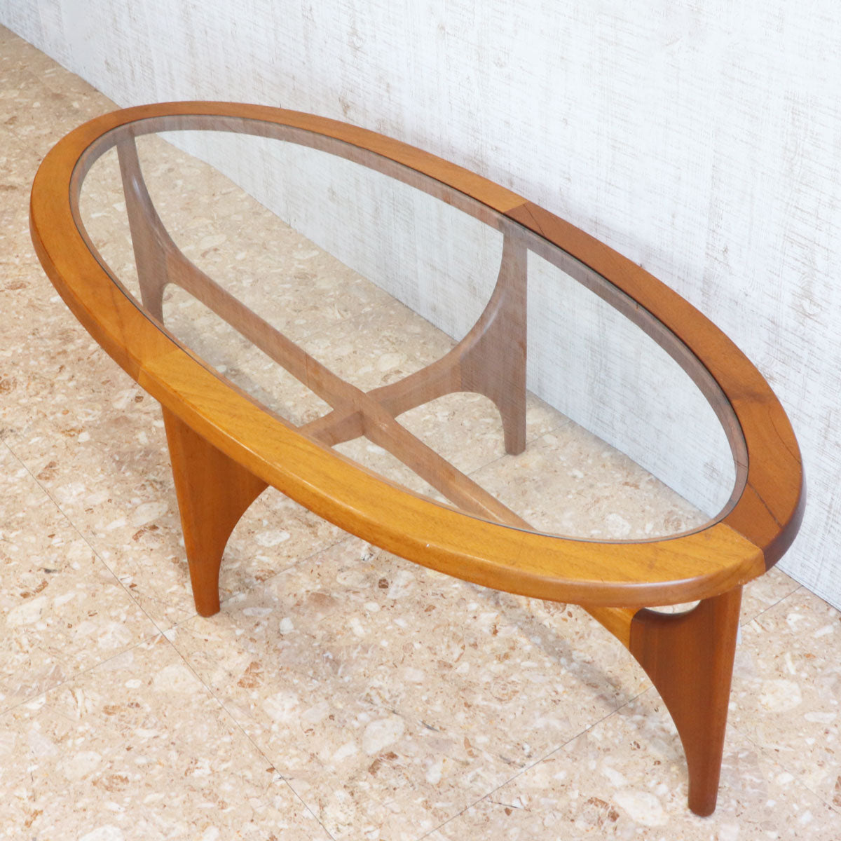 センターテーブル STONEHILL ヴィンテージ イギリス チーク ガラス センターテーブル STONEHILL ヴィンテージ イギリス チーク ガラス