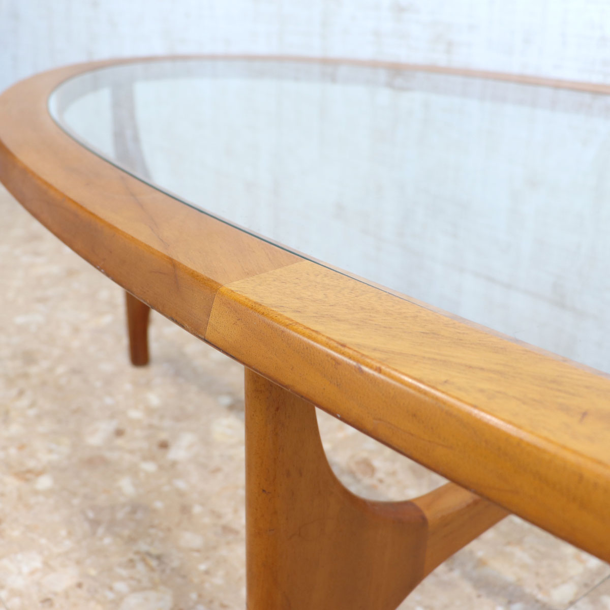 センターテーブル STONEHILL ヴィンテージ イギリス チーク ガラス センターテーブル STONEHILL ヴィンテージ イギリス チーク ガラス