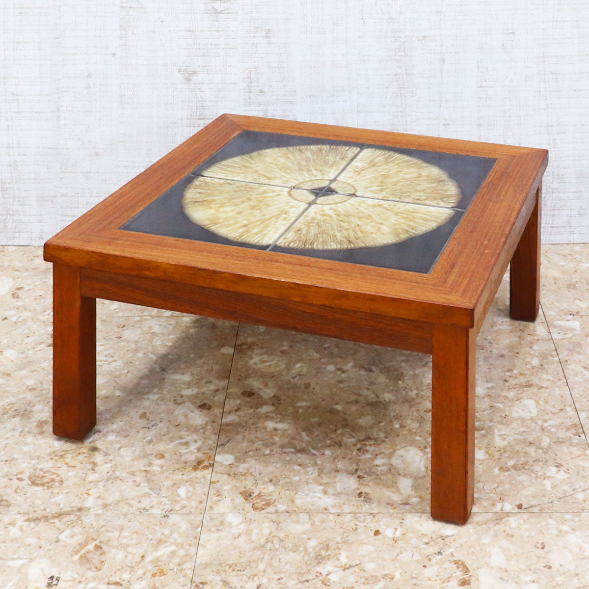 デンマークヴィンテージ コーナーソファ+サイドテーブル　オーク材 デンマークヴィンテージ コーナーソファ+サイドテーブル オーク