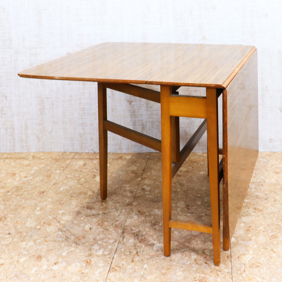 ゲートレッグテーブル メラミン ヴィンテージ イギリス 折りたたみテーブル イギリス ヴィンテージ メラミン ゲートレッグテーブル – studio MID