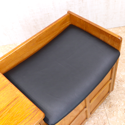 ヴィンテージ家具 ネイサン NATHAN テレフォンベンチ ミニキャビネット