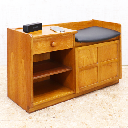 ヴィンテージ家具 ネイサン NATHAN テレフォンベンチ ミニキャビネット