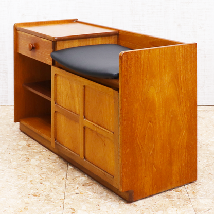 ヴィンテージ家具 ネイサン NATHAN テレフォンベンチ ミニキャビネット