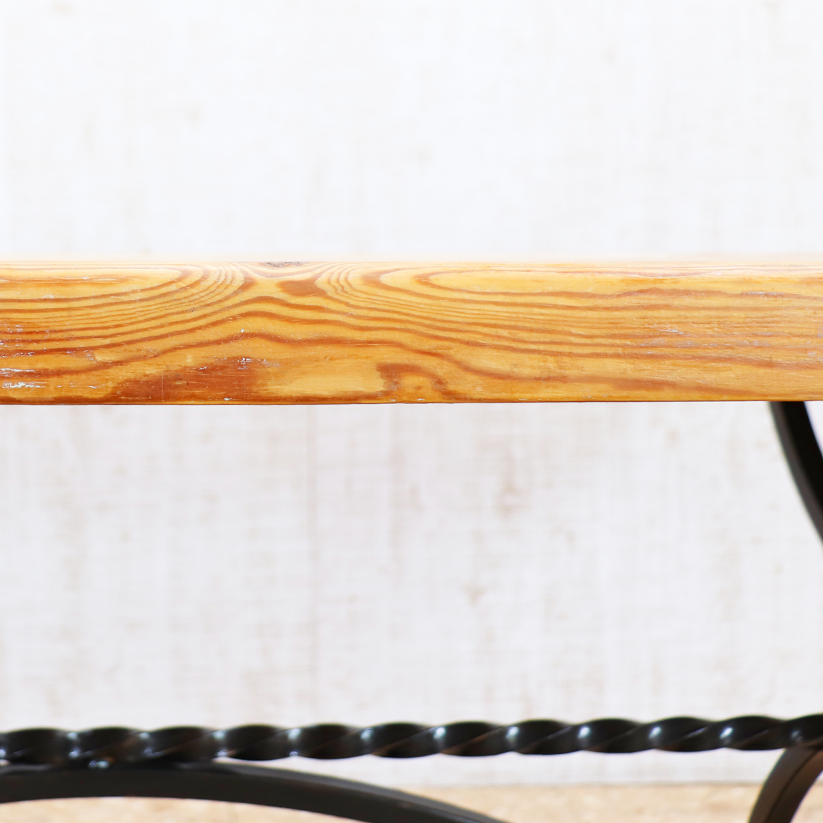 イギリス ヴィンテージ タイルトップ ダイニングテーブル オールドパイン アイアンフレーム