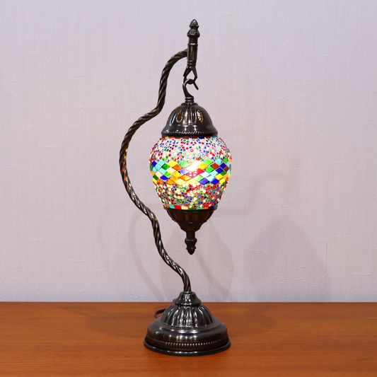 テーブルランプ ハンギングモザイクライト LED照明 レインボー