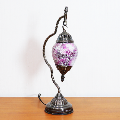 テーブルランプ ハンギングモザイクライト LED照明 ピンク