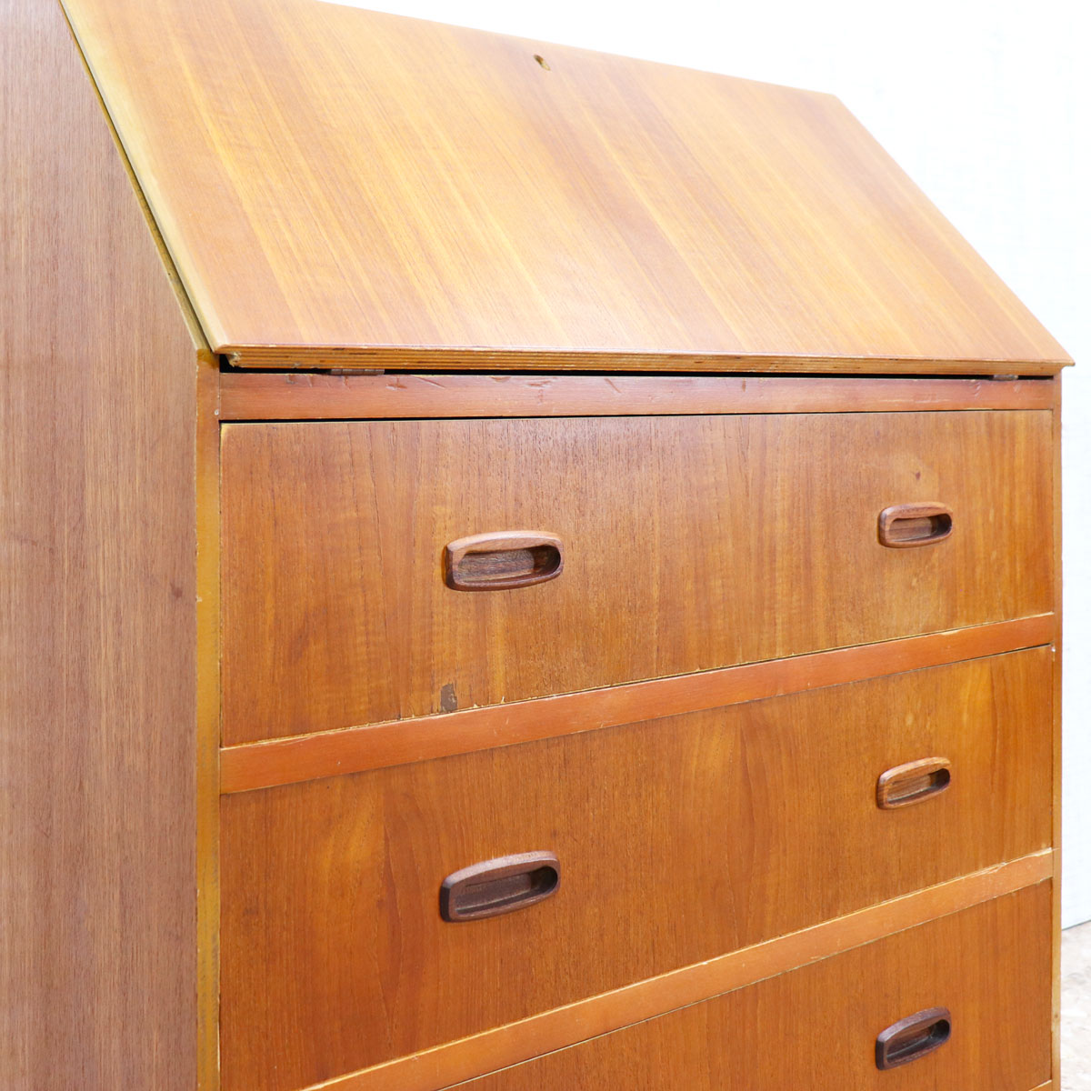 ビンテージ イギリス デスク 1930年代ソリッドオーク材デスク（机）横幅83cm イギリス