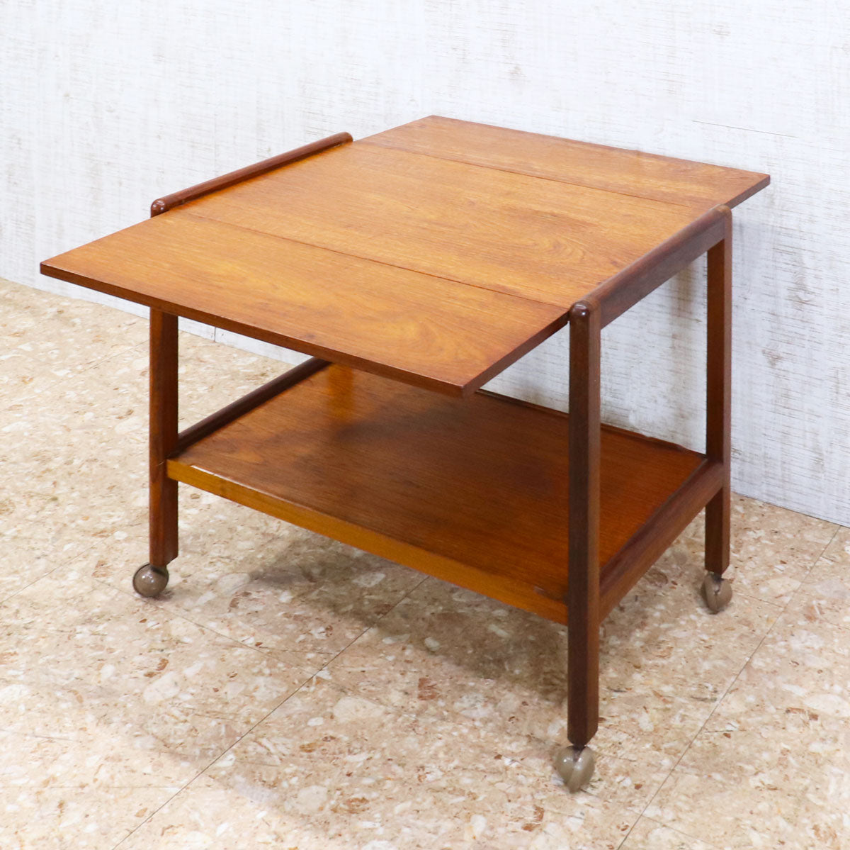 ヴィンテージ ドリンクトロリー ドロップリーフ サービング