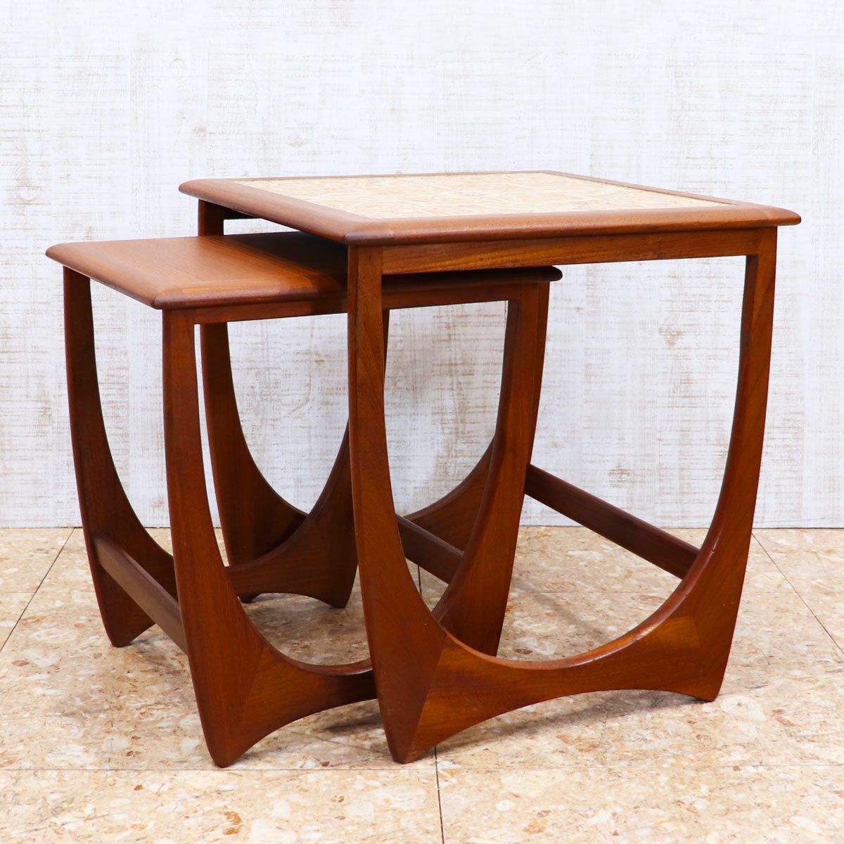 ジープラン G-PLAN ASTRO タイルトップ ネストテーブル 2台