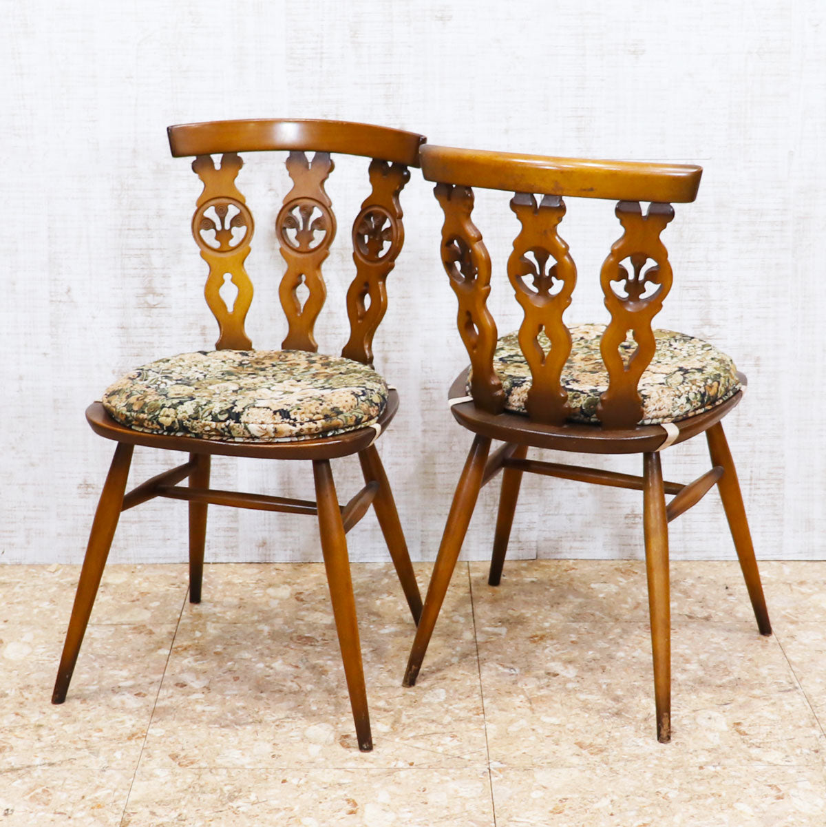 アーコール ERCOL オールドコロニアル シスルバックチェア タグ・クッション付き