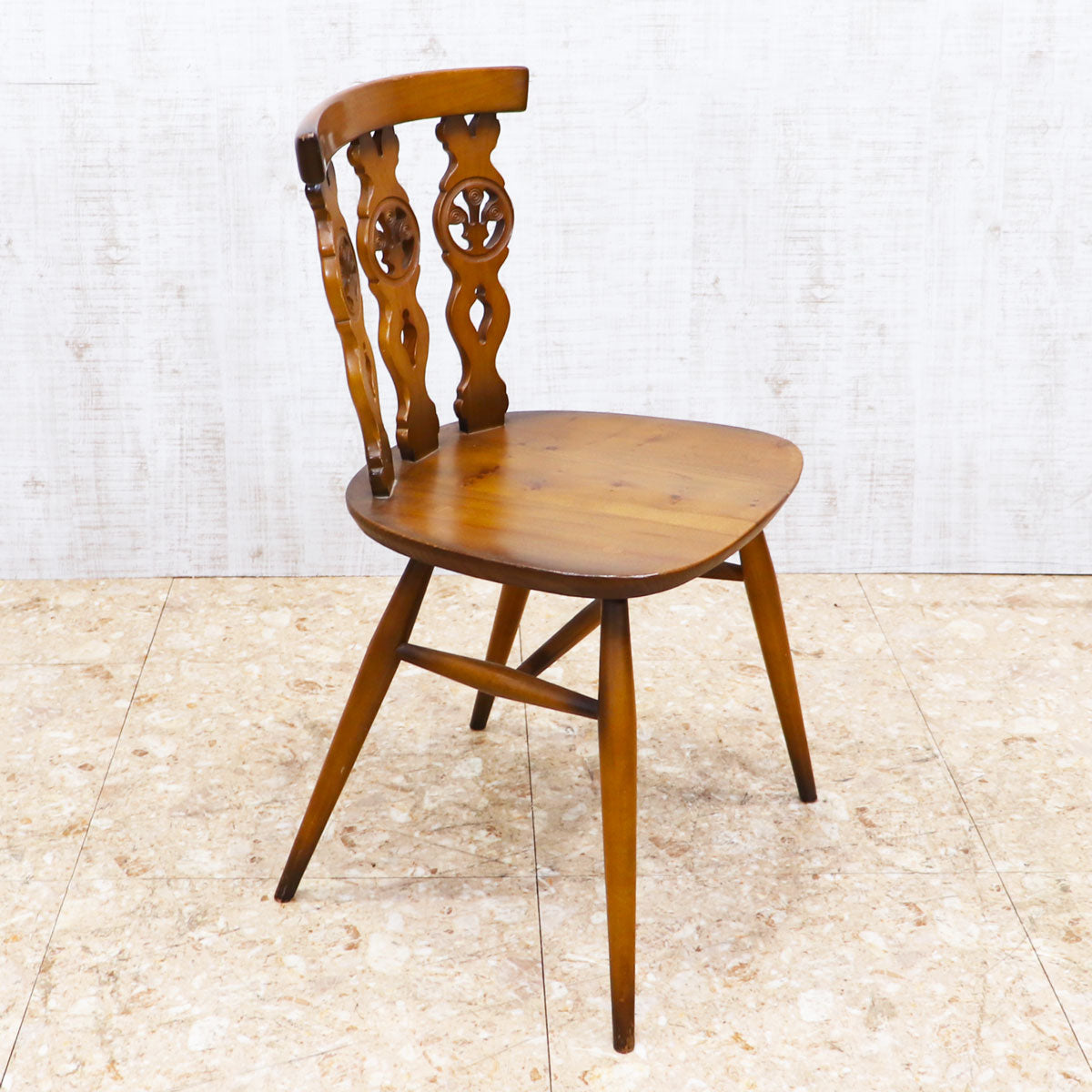 アーコール ERCOL オールドコロニアル シスルバックチェア タグ・クッション付き