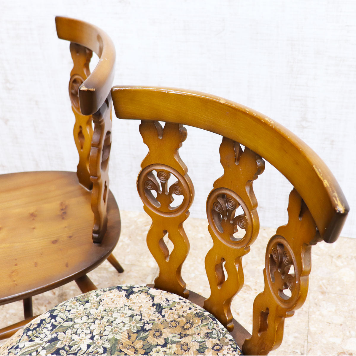 アーコール ERCOL オールドコロニアル シスルバックチェア タグ・クッション付き