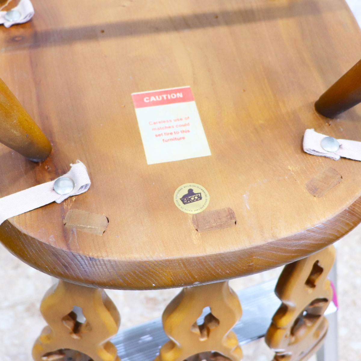 アーコール ERCOL オールドコロニアル シスルバックチェア タグ・クッション付き