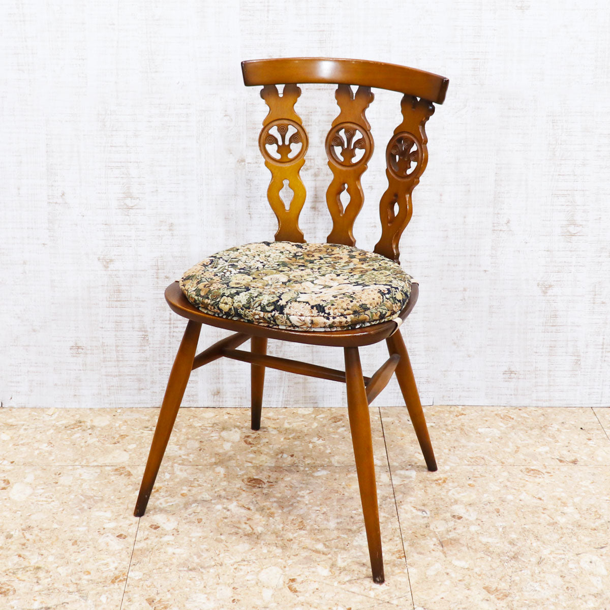 アーコール ERCOL オールドコロニアル シスルバックチェア タグ・クッション付き