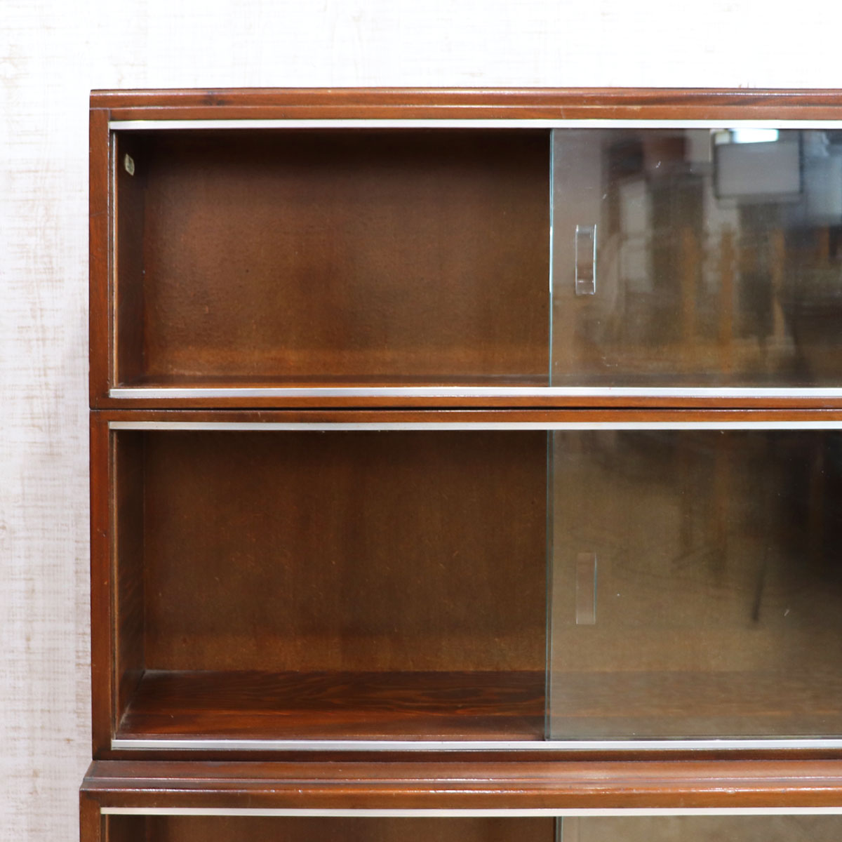 Minty of Oxford ガラス ブックケース 3段