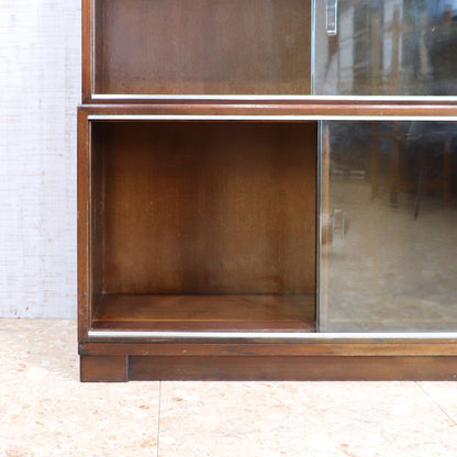 Minty of Oxford ガラス ブックケース 3段