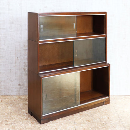 Minty of Oxford ガラス ブックケース 3段