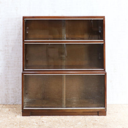 Minty of Oxford ガラス ブックケース 3段