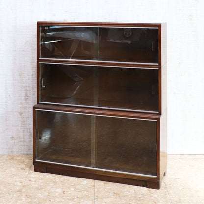 Minty of Oxford ガラス ブックケース 3段