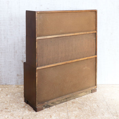 Minty of Oxford ガラス ブックケース 3段