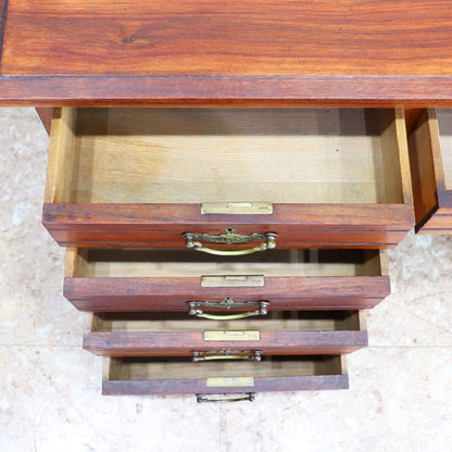 イギリス アンティーク ペディスタルデスク ライティングデスク