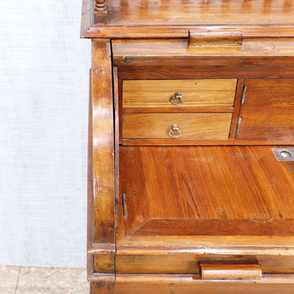 イギリス アンティーク バレルロールデスク