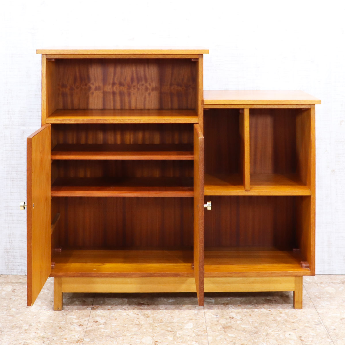 85675★イギリス ヴィンテージ ブックシェルフ チーク 本棚 ブックケース 85675☆イギリス ヴィンテージ ブックシェルフ チーク 本棚