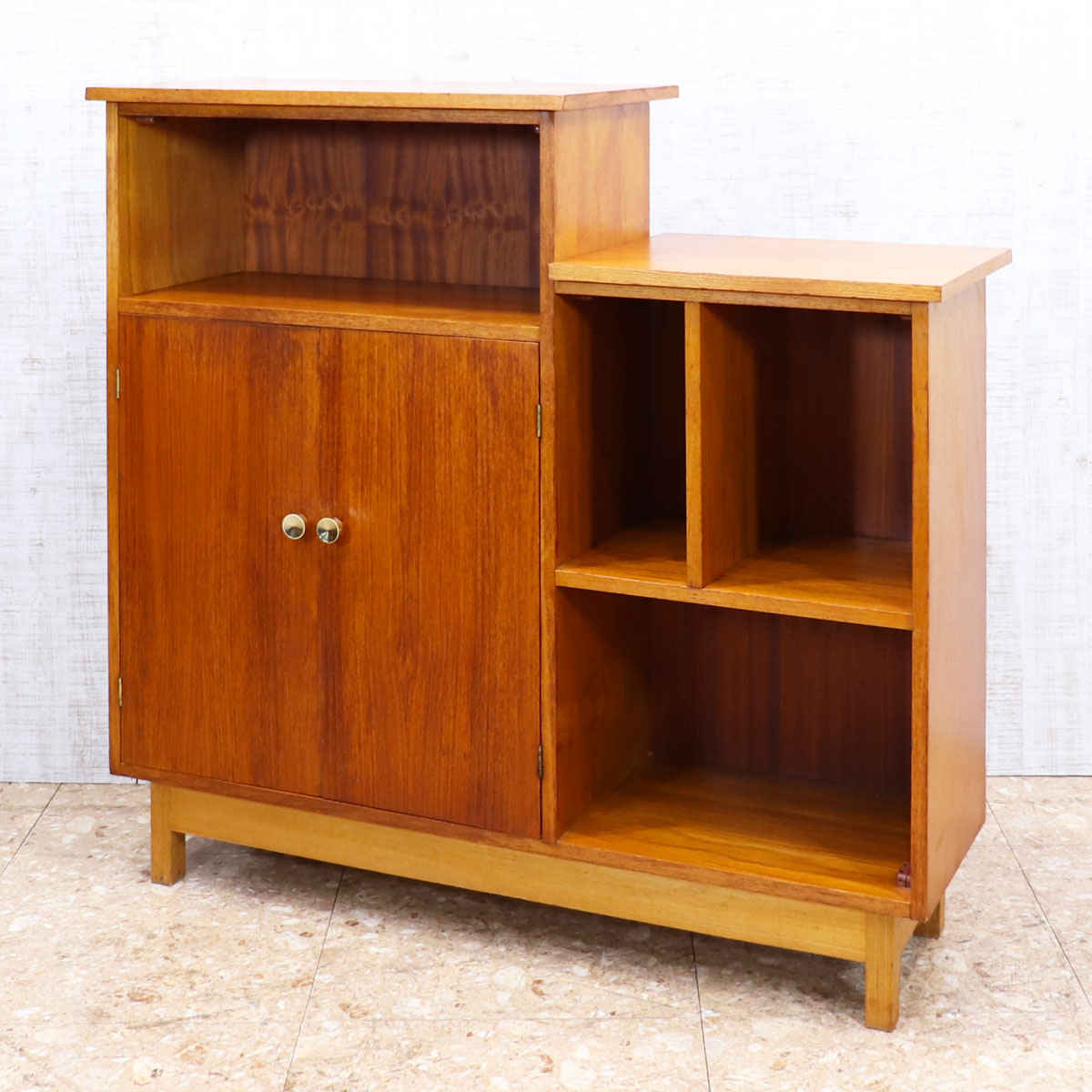 85675★イギリス ヴィンテージ ブックシェルフ チーク 本棚 ブックケース 85675☆イギリス ヴィンテージ ブックシェルフ チーク 本棚