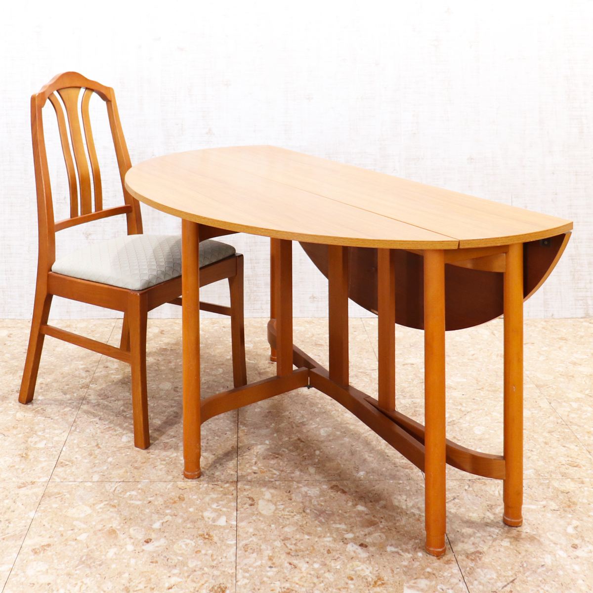 ヴィンテージ家具 シュライバー SCHREIBER ドロップリーフ ゲートレッグテーブル