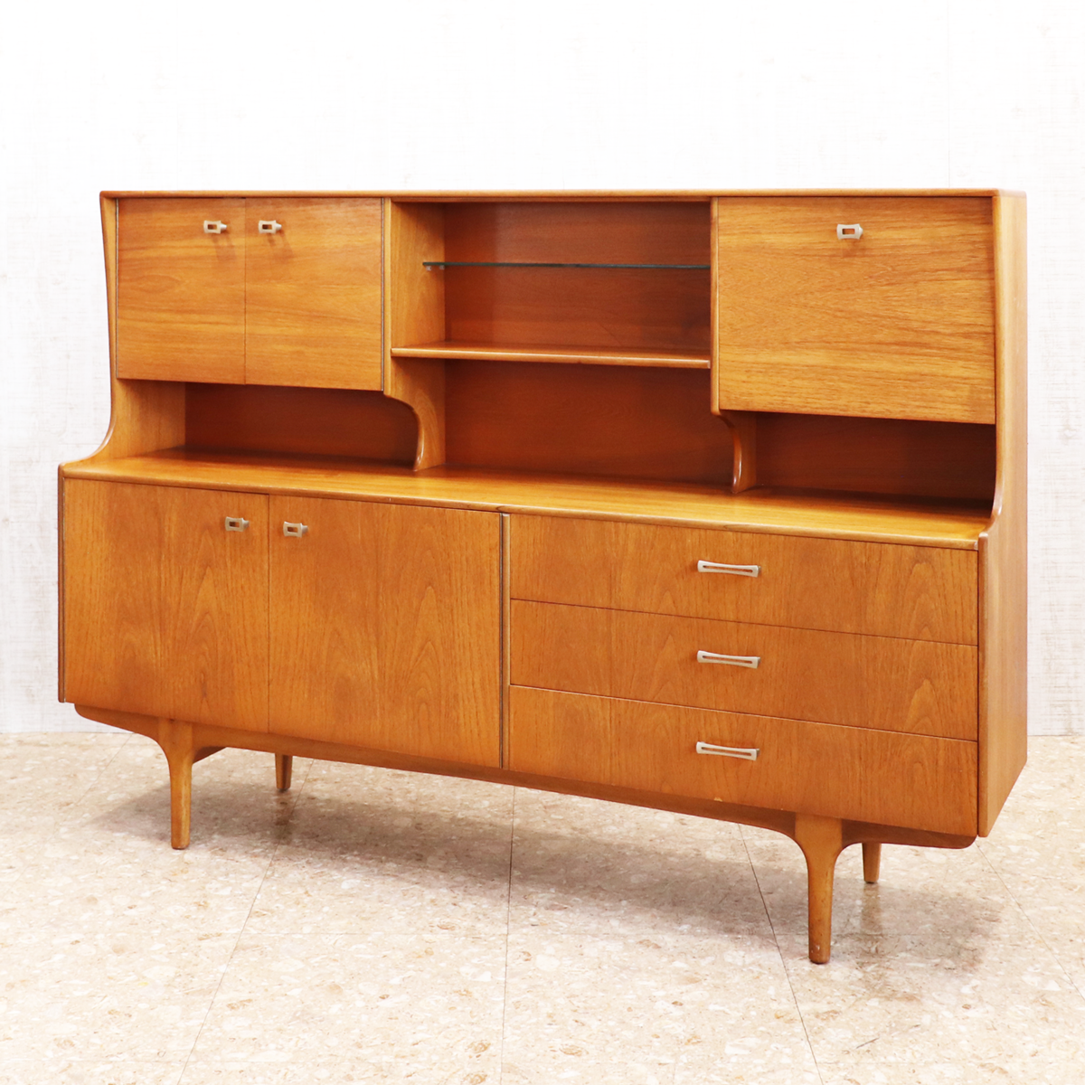 ヴィンテージ家具 サトクリフ オブ トッドモーデン Sutcliffe of Todmorden ハイボード ハイキャビネット