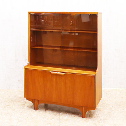 ヴィンテージ家具 サトクリフ オブ トッドモーデン Sutcliffe of Todmorden ガラスキャビネット ブックケース